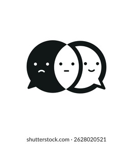 Emotions icon. Simple emotions icon for social media, app and web design. Vector illustration.