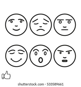 emotions icon, vector illustration EPS 10