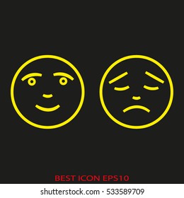 emotions icon, vector illustration EPS 10
