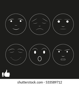 emotions icon, vector illustration EPS 10