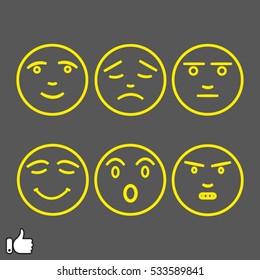 emotions icon, vector illustration EPS 10