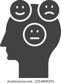 Emotions icon vector image. Suitable for mobile application web application and print media.