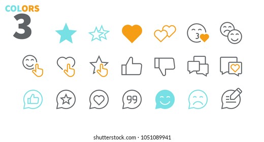 Emotions UI Pixel Perfect Well-crafted Vector Thin Line Icons 48x48 Ready for 24x24 Grid for Web Graphics and Apps. Simple Minimal Pictogram Part 4-5