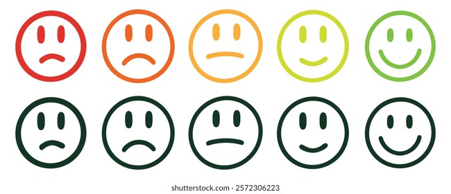 emotions vector. emoji icon set