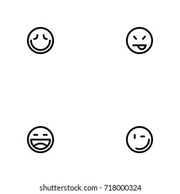 Emotions vector icon set
