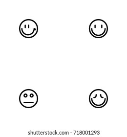 Emotions vector icon set