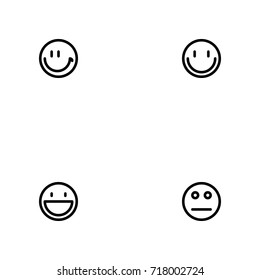 Emotions vector icon set