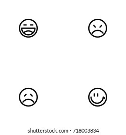 Emotions vector icon set