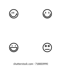 Emotions vector icon set