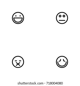 Emotions vector icon set