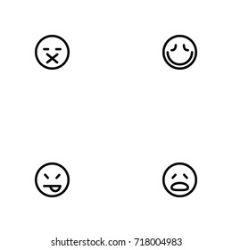 Emotions vector icon set