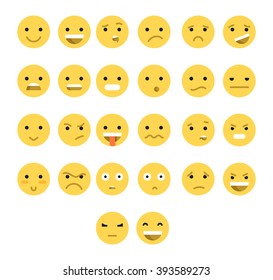 Emotions web, great set insulated with transparent shadow.  Emoji  Anger and compassion. Laughter  tears. Smile sadness, surprise, happiness. vector illustration