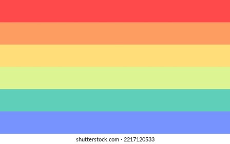 Emotugender or Sentigender flag vector. Gender which fluid, fluctuating is affected by ones emotions, mood, state of mind. Might feel agender in a inactive state of mind and androgyne in an active one