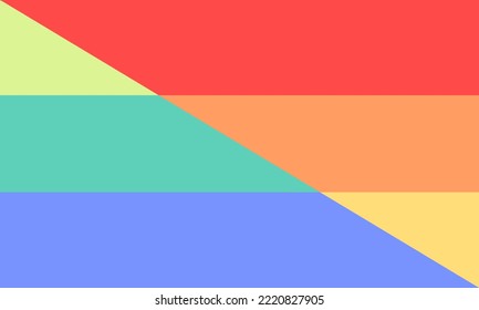 Emotugender or Sentigender flag vector. Gender which fluid, fluctuating is affected by ones emotions, mood, state of mind. Might feel agender in a inactive state of mind and androgyne in an active one