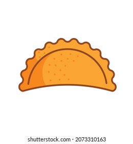 Empanada Colorful Vector Illustration Logo Icon