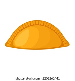 Empanada Flat Vector Illustration Logo Icon Stock Vector (Royalty Free ...