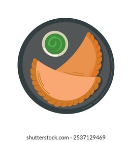 Empanada icon clipart avatar logotype isolated illustration