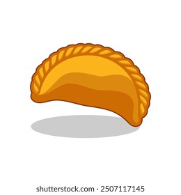 Empanada logo vector illustration template, delicious empanada