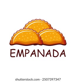 Empanada logo vector illustration template, delicious empanada