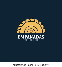 Empanadas food logo vector inspiration, American tasty food icon.