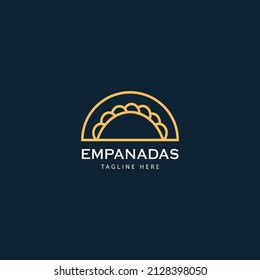 Empanadas food logo vector inspiration, American tasty food icon.