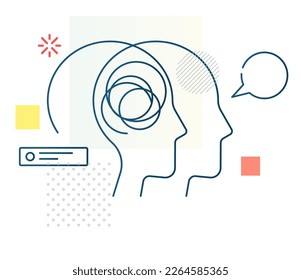 Empathetic Concern - Stock Illustration EPS 10 File