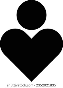 Empathize icon vector isolated on white background