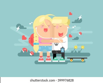Empathy boy and girl