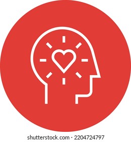 Empathy Compassion Head Heart Outline Icon