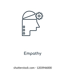 Empathy concept line icon. Linear Empathy concept outline symbol design. This simple element illustration can be used for web and mobile UI/UX.