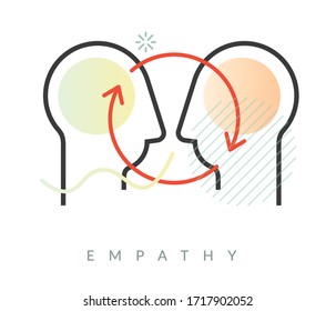 Empathy - Emotional Intelligence - Icon as EPS 10 File