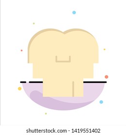 Empathy, Feelings, Mind, Head Abstract Flat Color Icon Template
