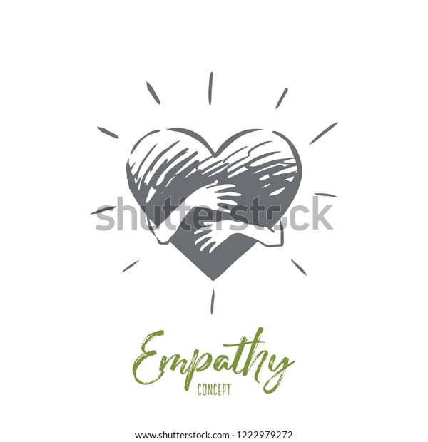 Empathie Coeur Amour Charite Concept De Image Vectorielle De Stock Libre De Droits