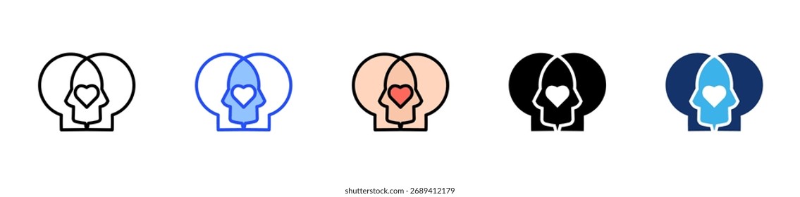 Empathy Icon-Kollektion mit mehreren Stilen