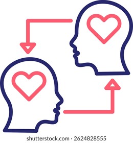 Empathy Icon Color Vector Illustration