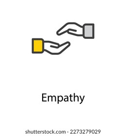 Empathy icon design stock illustration