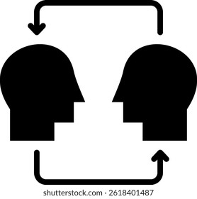Empathy Icon Glyph Vector Illustration