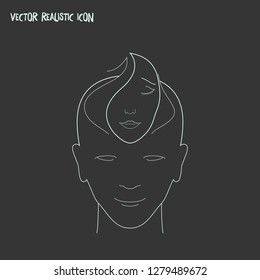 Empathy icon line element. Vector illustration of empathy icon line isolated on clean background for your web mobile app logo design.