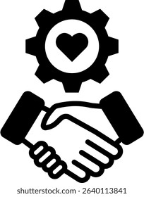Empathy Icon Mixed Vector Illustration
