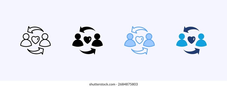 Empathy Icon Set Multiple Style Collection