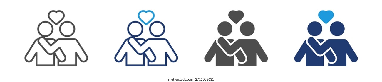 ícone empatia definir vários estilos