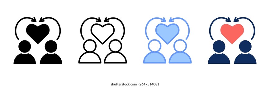 Empathy icon sheet multiple style collection