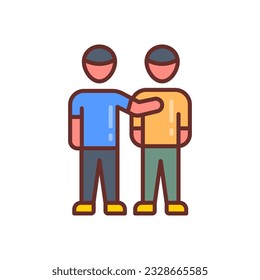 Empathy icon in vector. Illustration