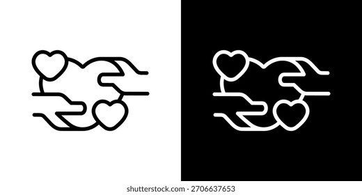 Ilustración vectorial de icono de empatía. Diseño De Línea Fresca Construido Para Una Flexibilidad Creativa En Versiones Claras Y Oscuras.