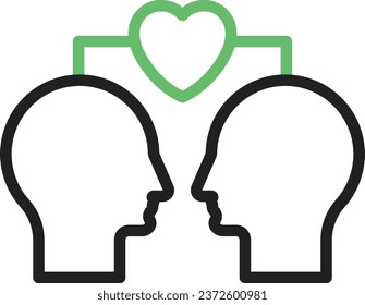 Empathy icon vector image. Suitable for mobile application web application and print media.