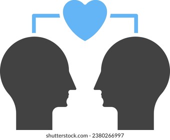 Empathy icon vector image. Suitable for mobile application web application and print media.