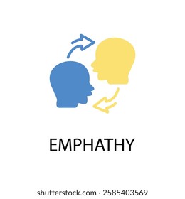 Empathy icon. vector.Editable stroke.linear style sign for use web design,logo.Symbol illustration.