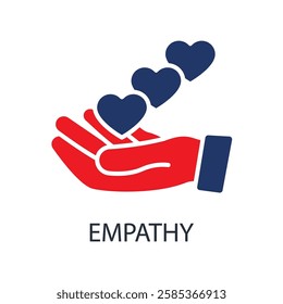 empathy icons isolated on White Background. Flat style design