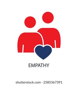 empathy icons isolated on White Background. Flat style design