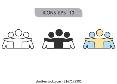 empathy icons  symbol vector elements for infographic web